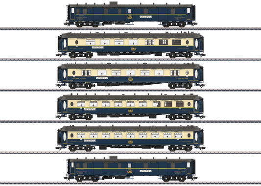 Marklin CIWL Edelweiss Parlour Car Express Coach Set (6) II MN42470 HO Gauge