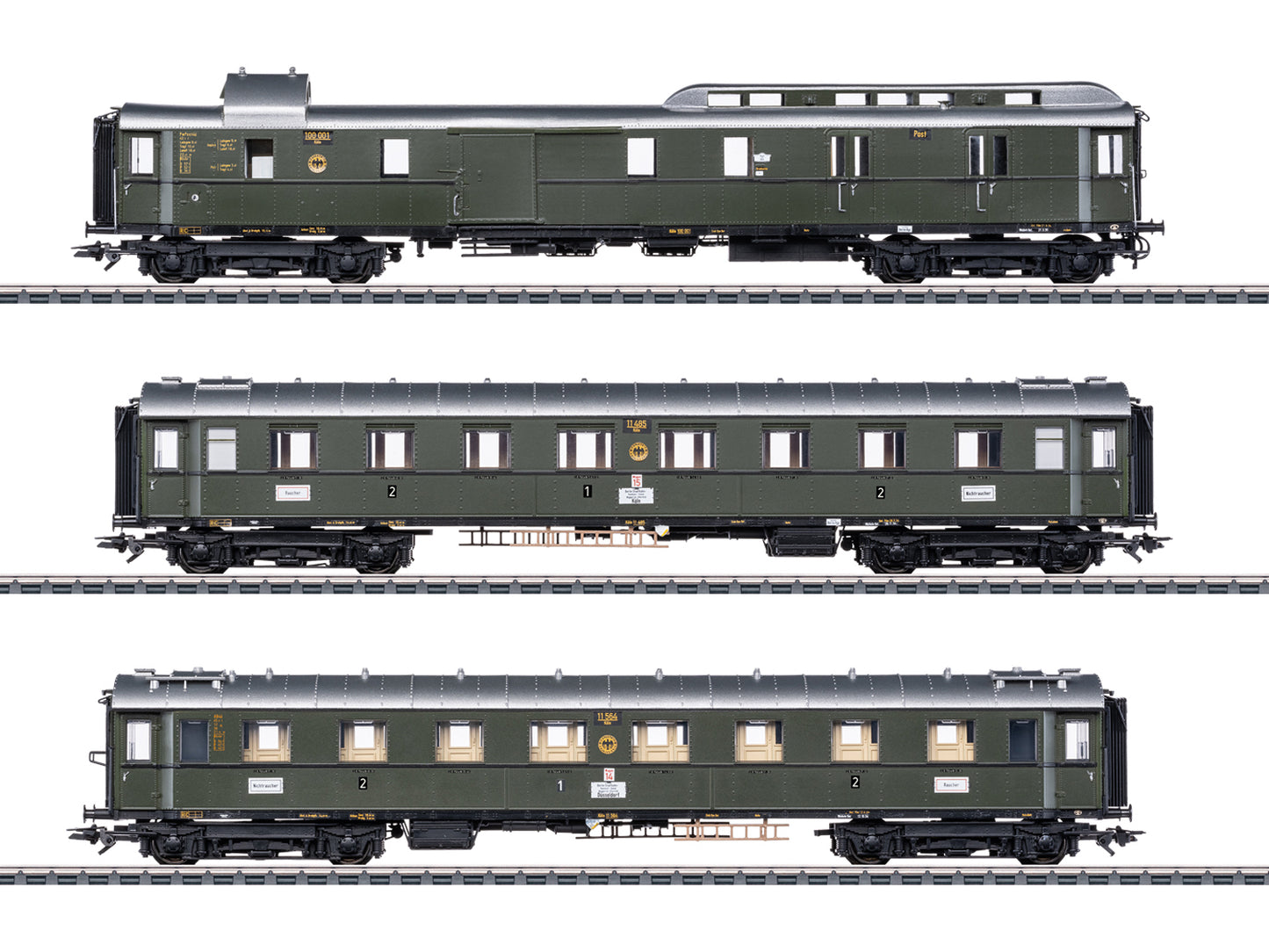 Marklin DRG FD226 Berlin-Koln Coach Set (3) II MN42490 HO Gauge