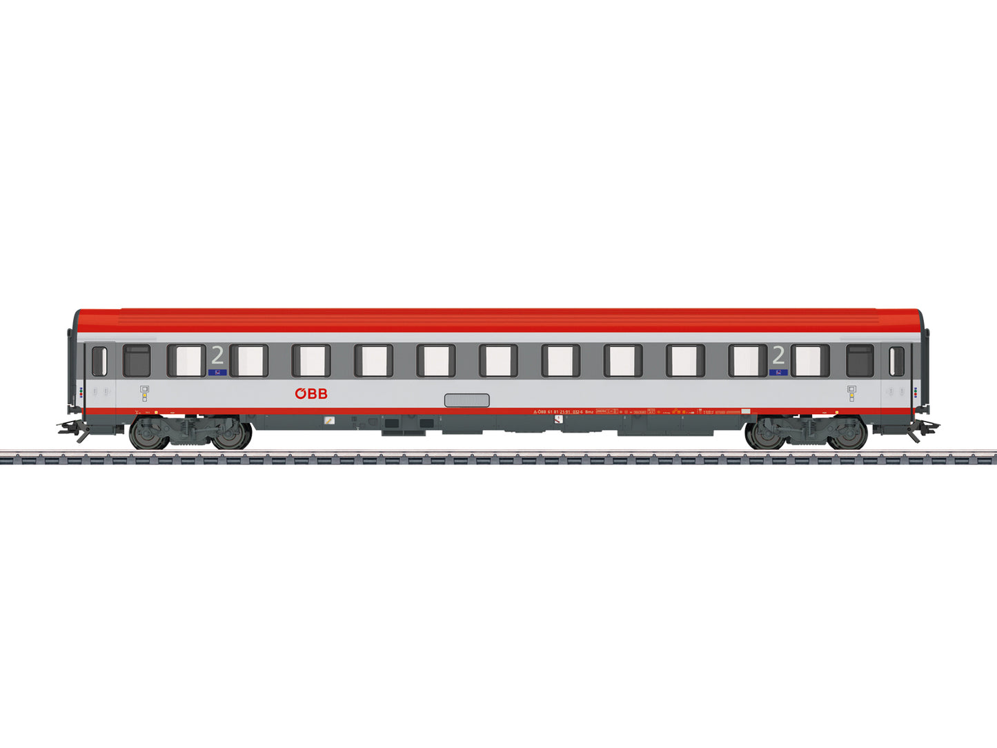 Marklin 42747 OBB Bmz 2nd Class Eurofima Coach VI HO Gauge
