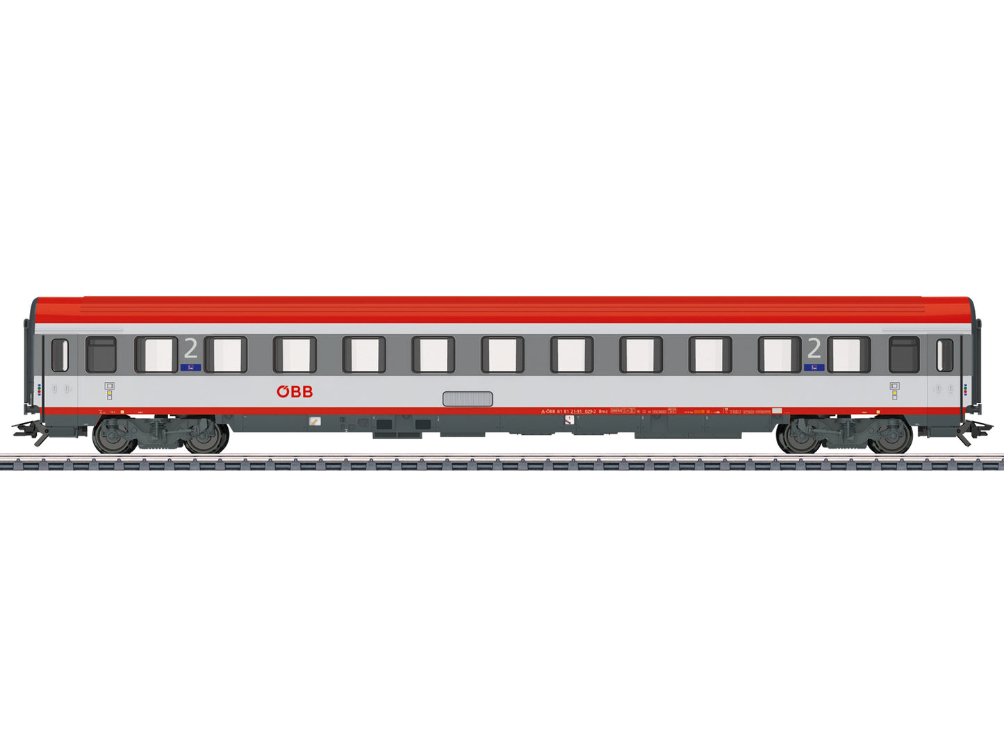 Marklin 42748 OBB Bmz 2nd Class Eurofima Coach VI HO Gauge