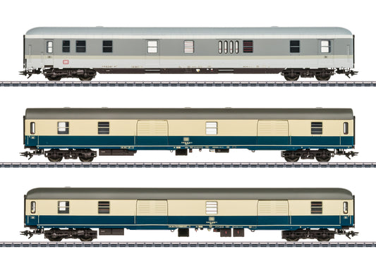 Marklin DB Dm903 Express Baggage Coach Set (3) V HO Gauge 42830