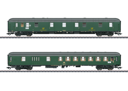 Marklin DBP mr-a/BDums273 Postal Coach Set (2) IV HO Gauge MN42850
