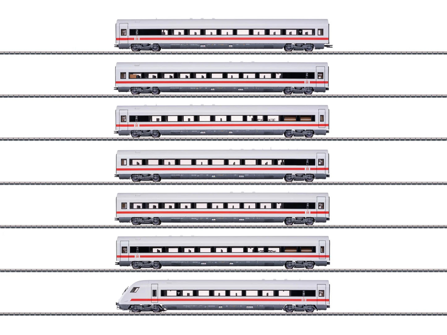Marklin 42930 DBAG ICE1051 Cologne-Berlin Coach Set (7) VI HO Gauge