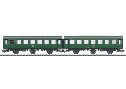 Marklin DB B3yge Rebuilt 2nd Class Coach Set (2) III MN43186 HO Gauge