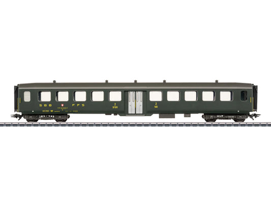 Marklin 43383 SBB 2nd Class Coach IV HO Gauge