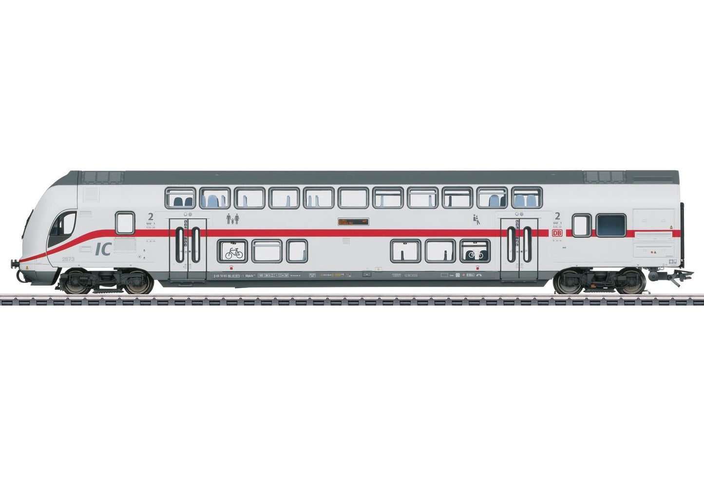 Marklin MN43488 DBAG IC2 2nd Class Bi-Level Control Coach VI HO