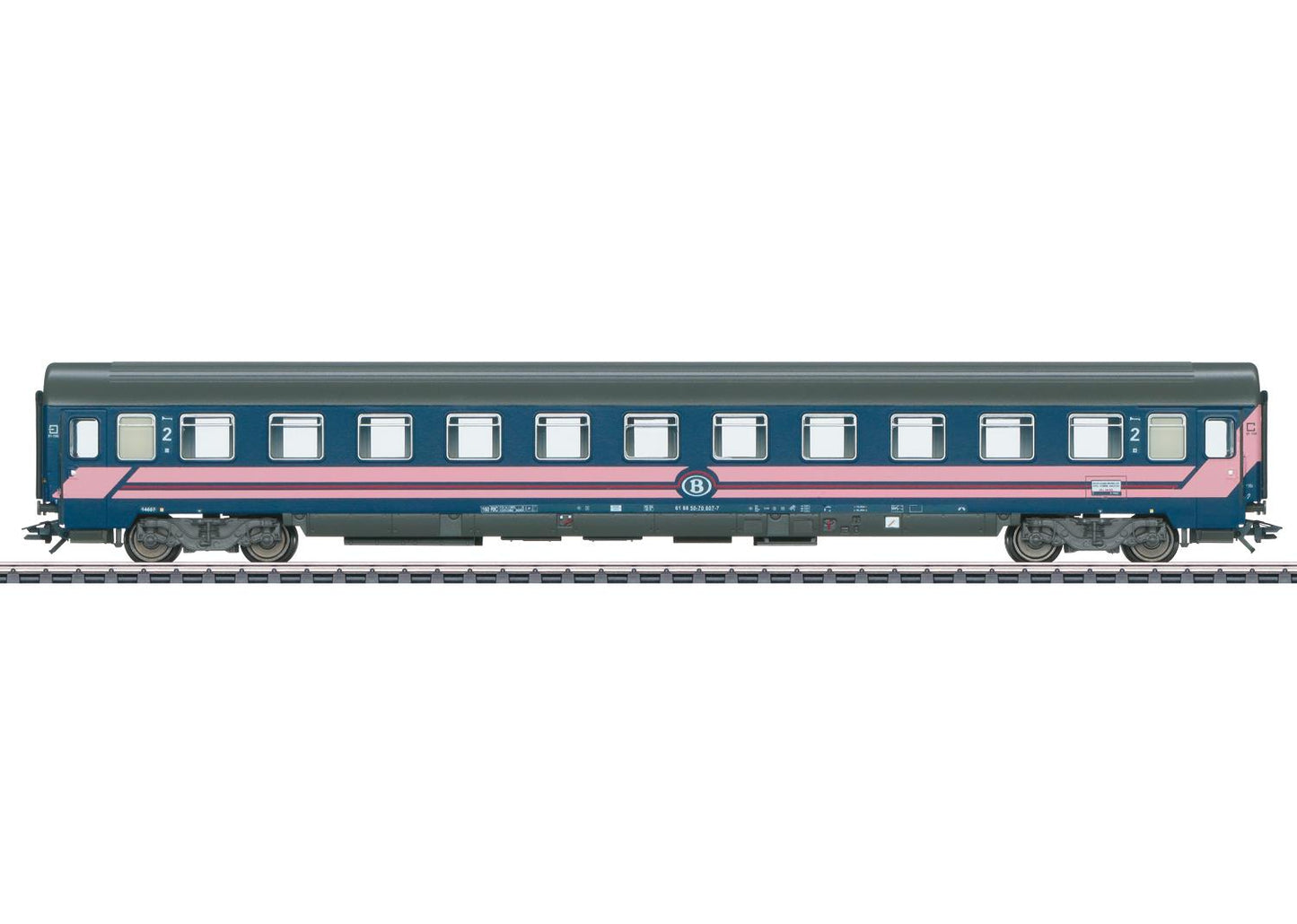Marklin SNCB EC90 Vauban BI6 2nd Class Sleeper Coach V HO Gauge 43525