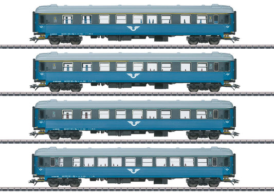 Marklin SJ A2/AB3K/B5/B1K Coach Set (4) V MN43787 HO Gauge