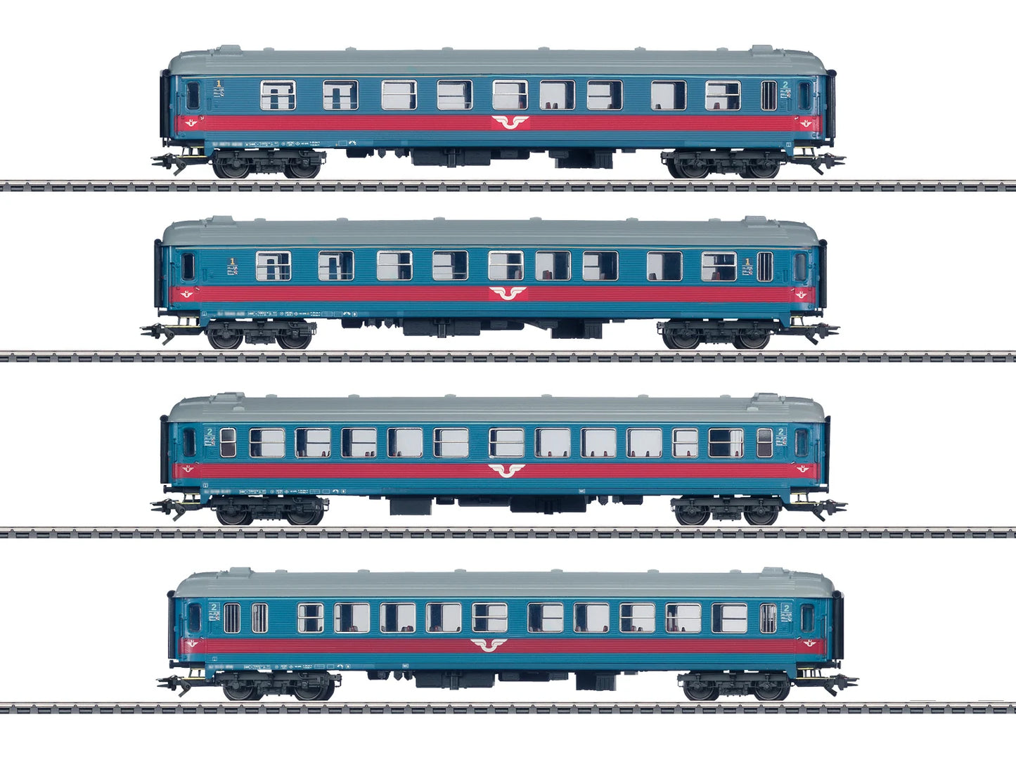 Marklin SJ Inter-Regio Coach Set (4) V MN43789 HO Gauge
