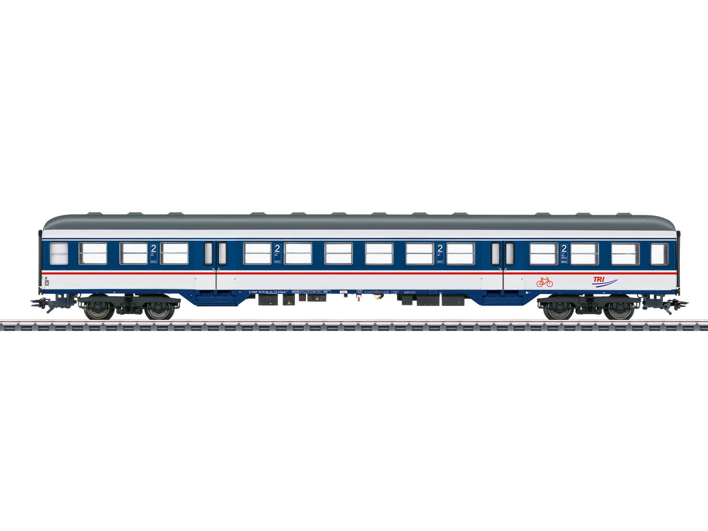 Marklin TRI Bnrdz451.9 2nd Class Elephant Express Coach VI MN43827 HO Gauge