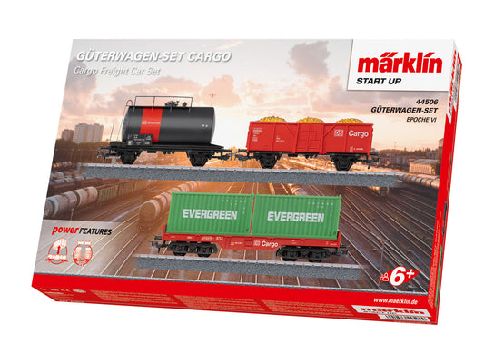 Marklin 44506 Start Up DB Cargo Wagon Set (3) VI HO Gauge