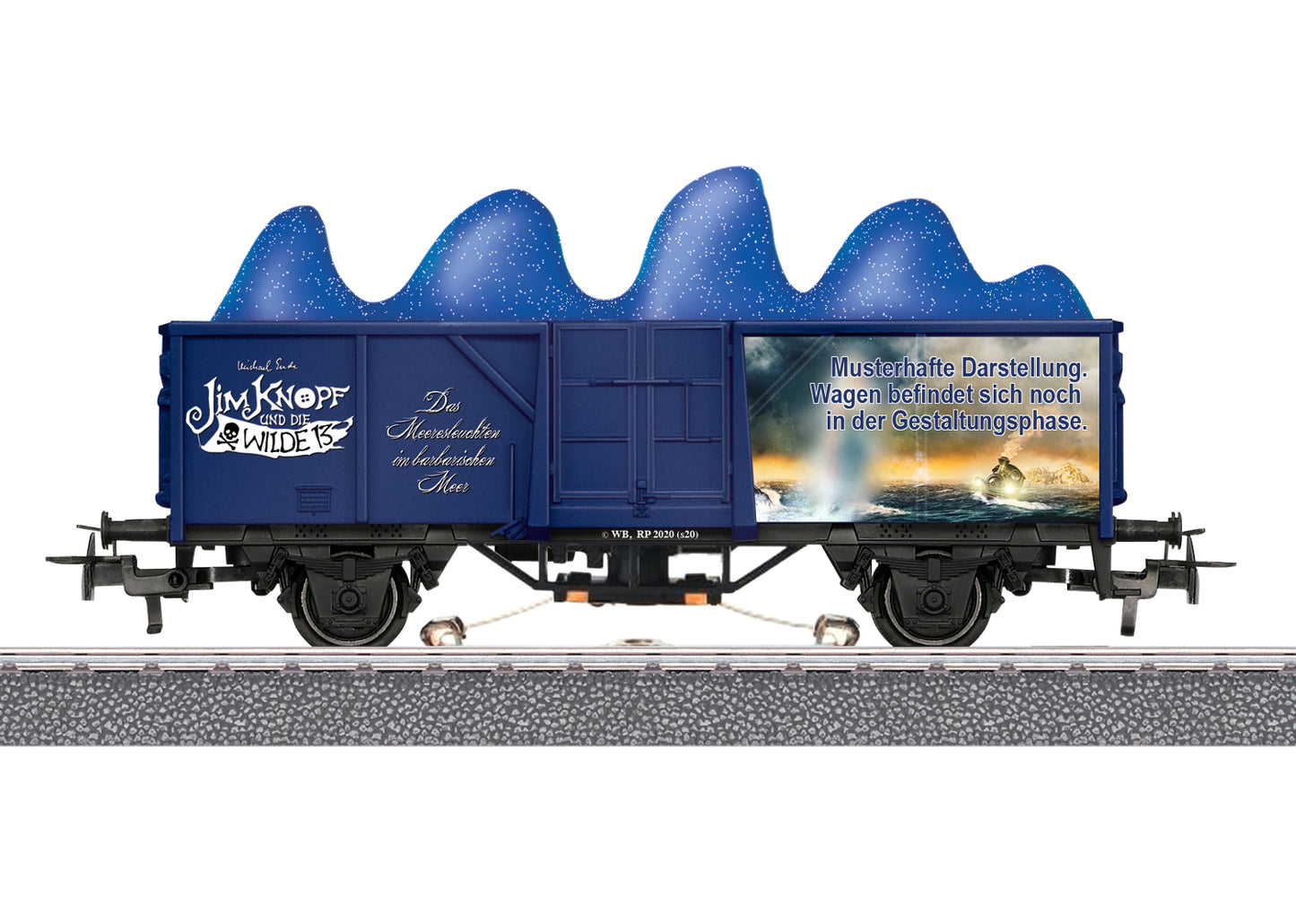 Marklin MN44819 Start Up Jim Button Marine Lights Wagon HO