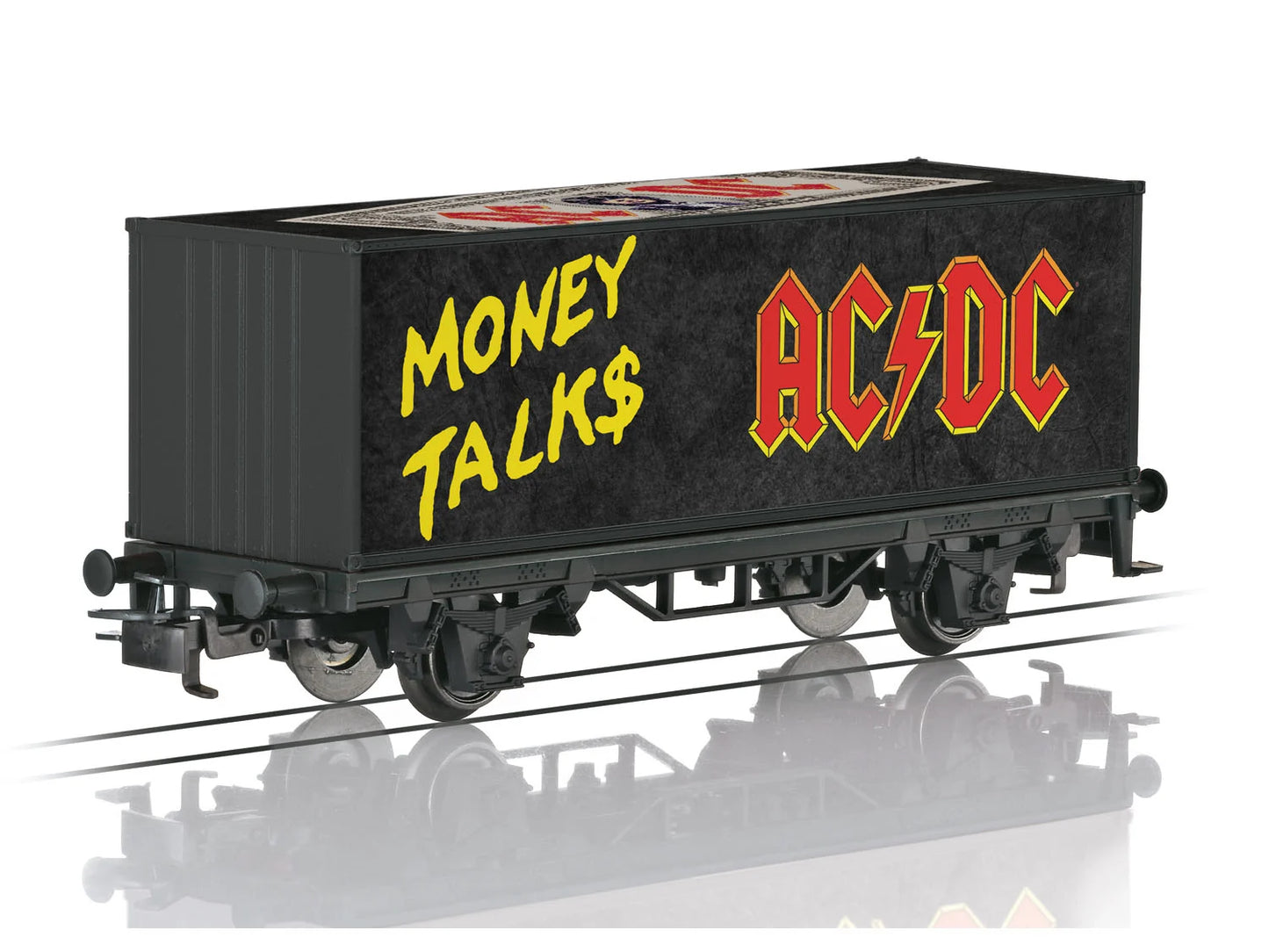 Marklin 44832 ACDC Moneytalks Container Transport Wagon HO Gauge