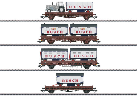 Marklin MN45040 DR Circus Busch Wagon Set (4) IV HO