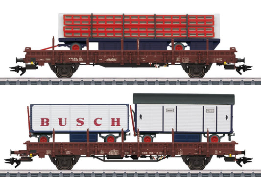 Marklin DR Ks3300/Ks3301 Circus Busch Wagon Set (2) IV MN45042 HO Gauge