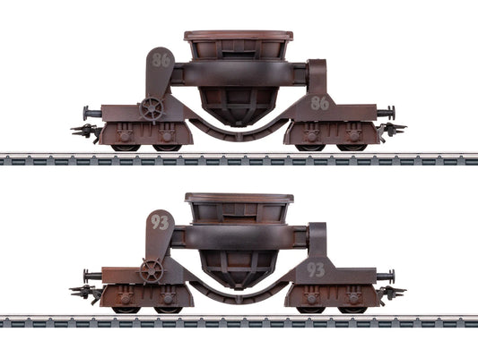 Marklin 46146 PO Slag Wagon Set Weathered (2) III HO Gauge