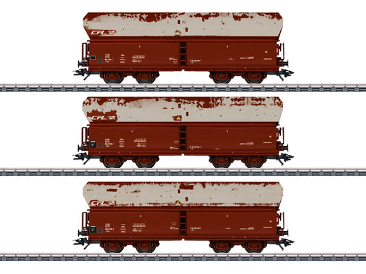Marklin 46269 CFL Fals Hopper Wagon Set (3) Weathered V HO Gauge