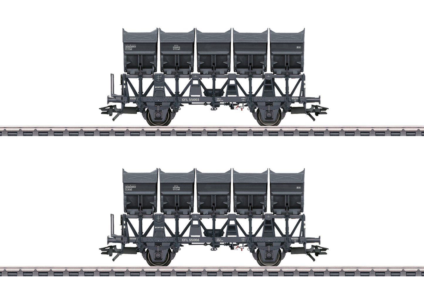 Marklin CFL STCwf Dump Wagon Set (2) III HO Gauge MN46358