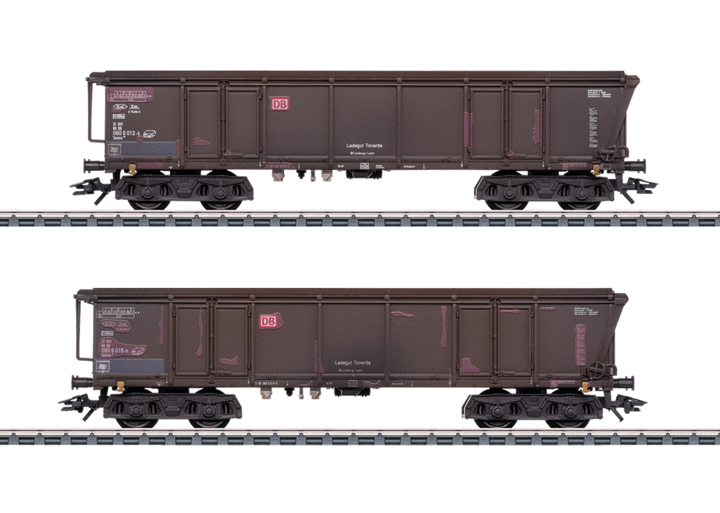 Marklin DBAG Weathered Wagon Set (4) V MN46915 HO Gauge