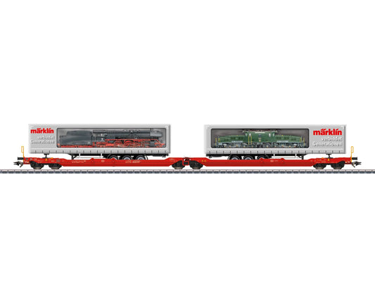 Marklin 47477 DBAG Sdggmrss738 Dbl Pocket Wagon Marklin Load VI HO Gauge