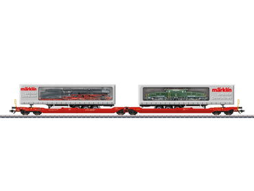 Marklin 47477 DBAG Sdggmrss738 Dbl Pocket Wagon Marklin Load VI HO Gauge