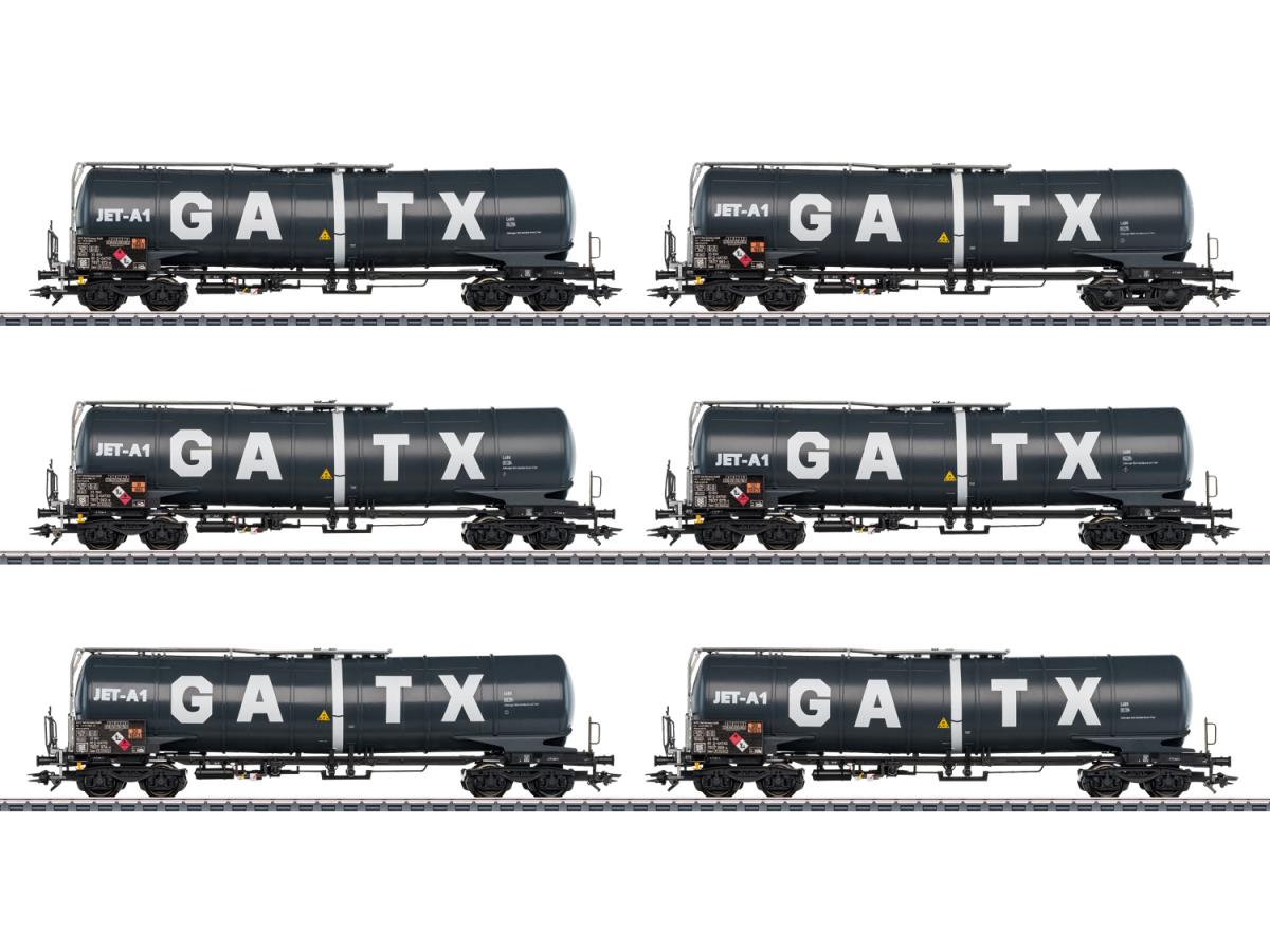 Marklin 47546 GATX Zans Bogie Tank Wagon Set (6) VI HO Gauge