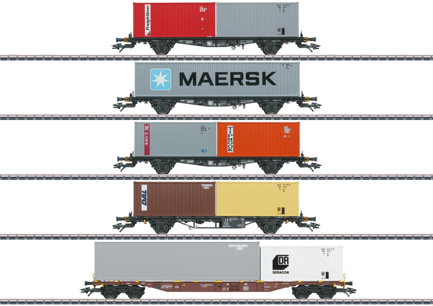 Marklin DB Container Wagon Set (5) IV MN47680 HO Gauge