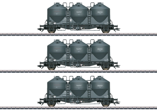 Marklin DB Kds67 Powder Silo Wagon Set (3) III HO Gauge MN48264