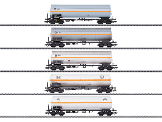 Marklin VTG/EVA Bogie Tank Wagon Set (5) IV MN48480 HO Gauge