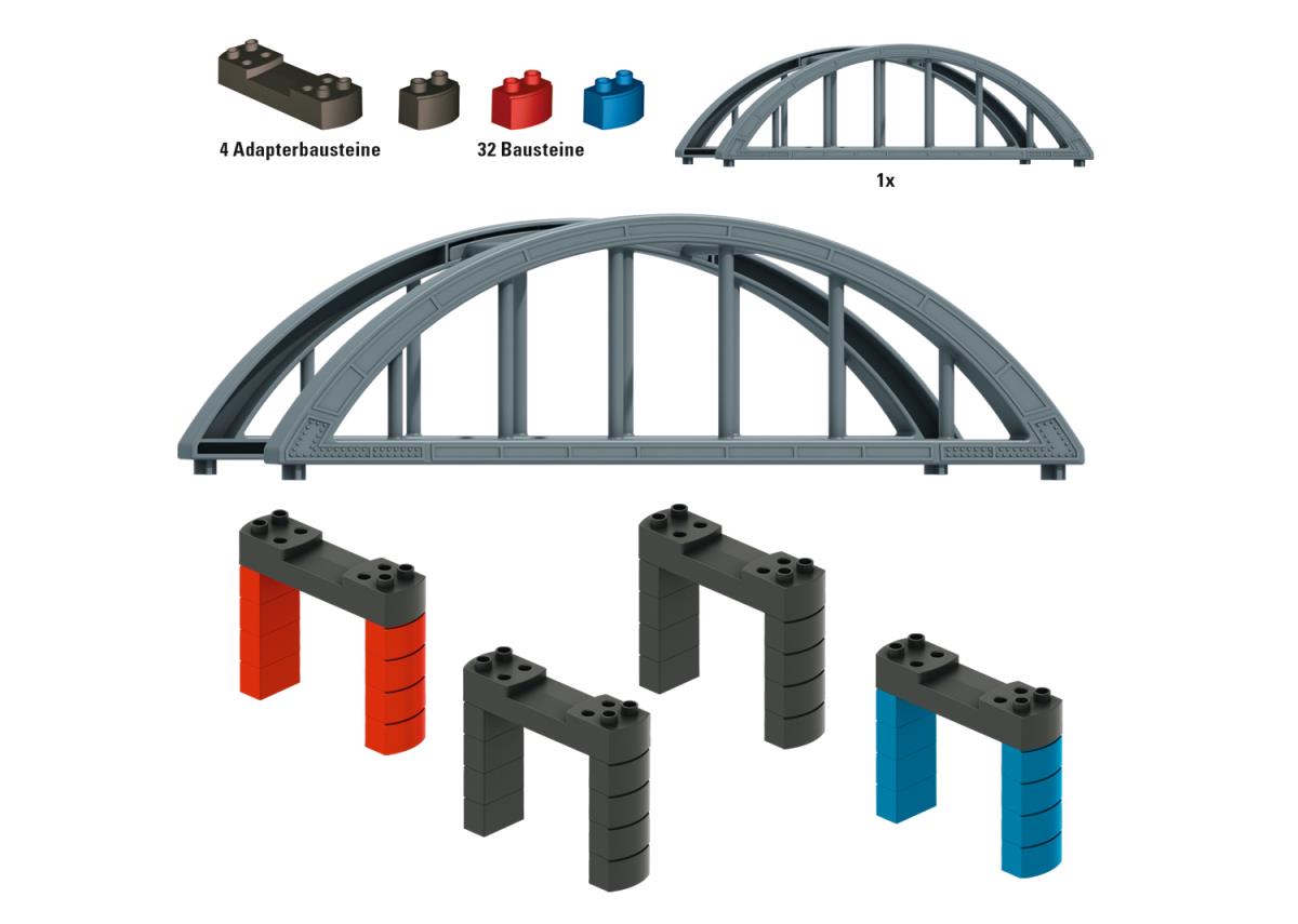 Marklin MyWorld Elevated Railway Bridge Building Block Set HO Gauge 72218