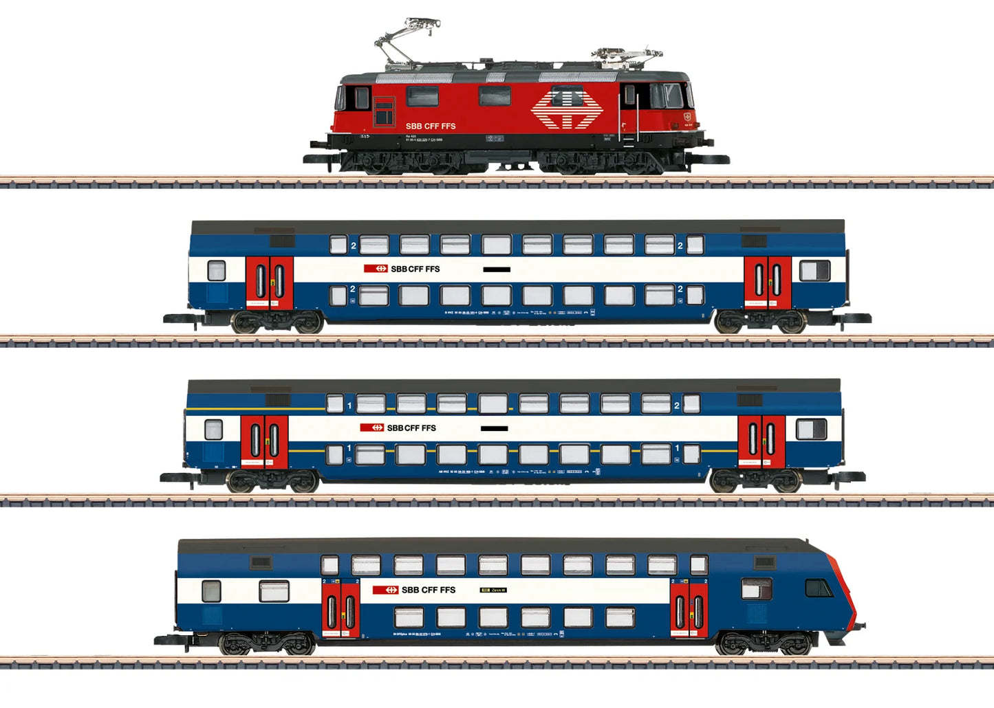 Marklin SBB Re420 S-Bahn Train Pack VI MN81195 Z Gauge