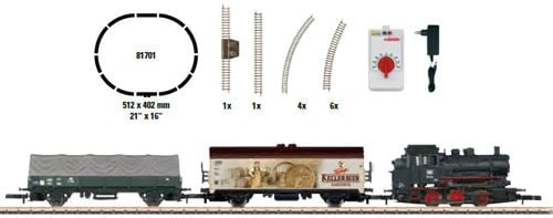 Marklin MN81701 DB BR89 Steam Freight Starter Set IV Z Scale