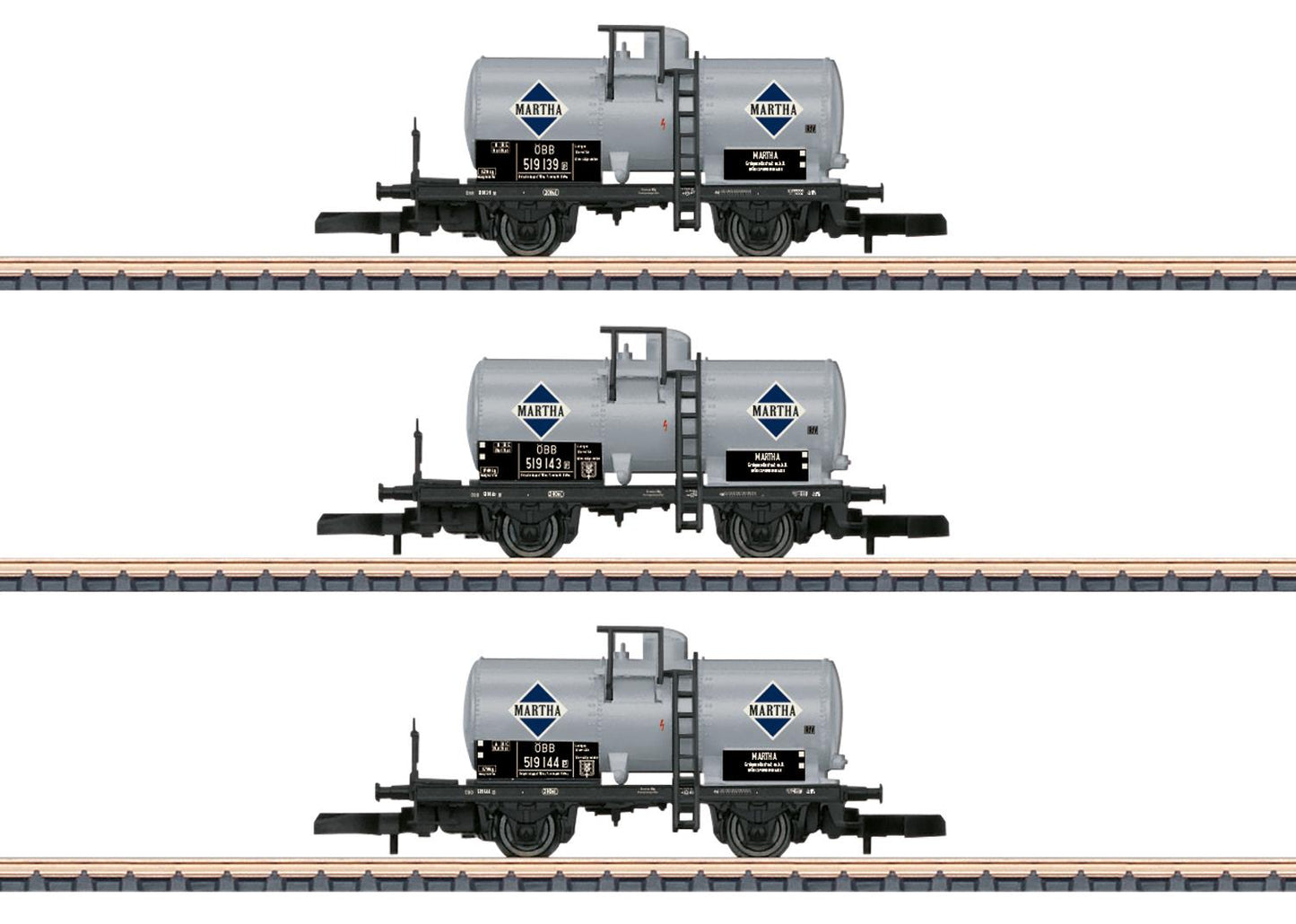 Marklin MN82320 Martha Tank Wagon Set (3) III Z Scale