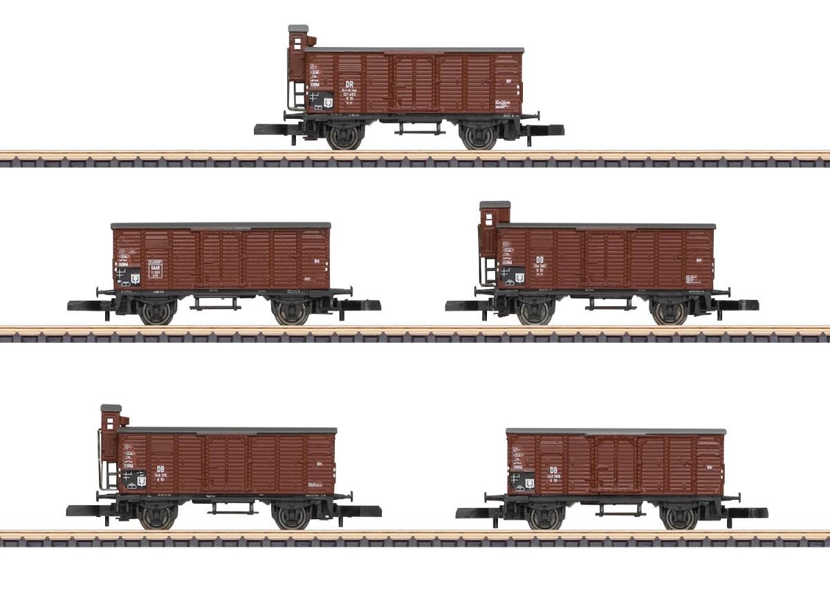 Marklin MN86605 DR G10 Box Wagon Set (5) III Z Scale