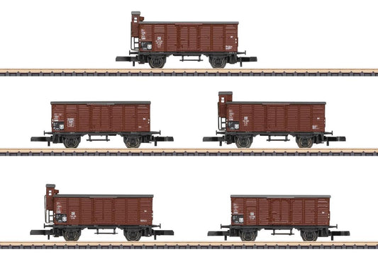 Marklin MN86605 DR G10 Box Wagon Set (5) III Z Scale