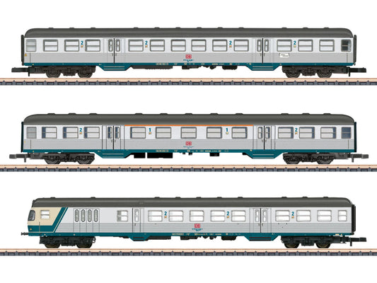Marklin DB Karlsruher Kopf Coach Set (3) V MN87183 Z Gauge