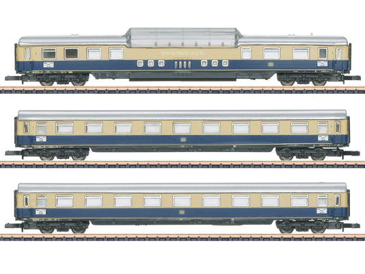 Marklin 87266 DB Rheingold Express Coach Set (3) III Z Gauge