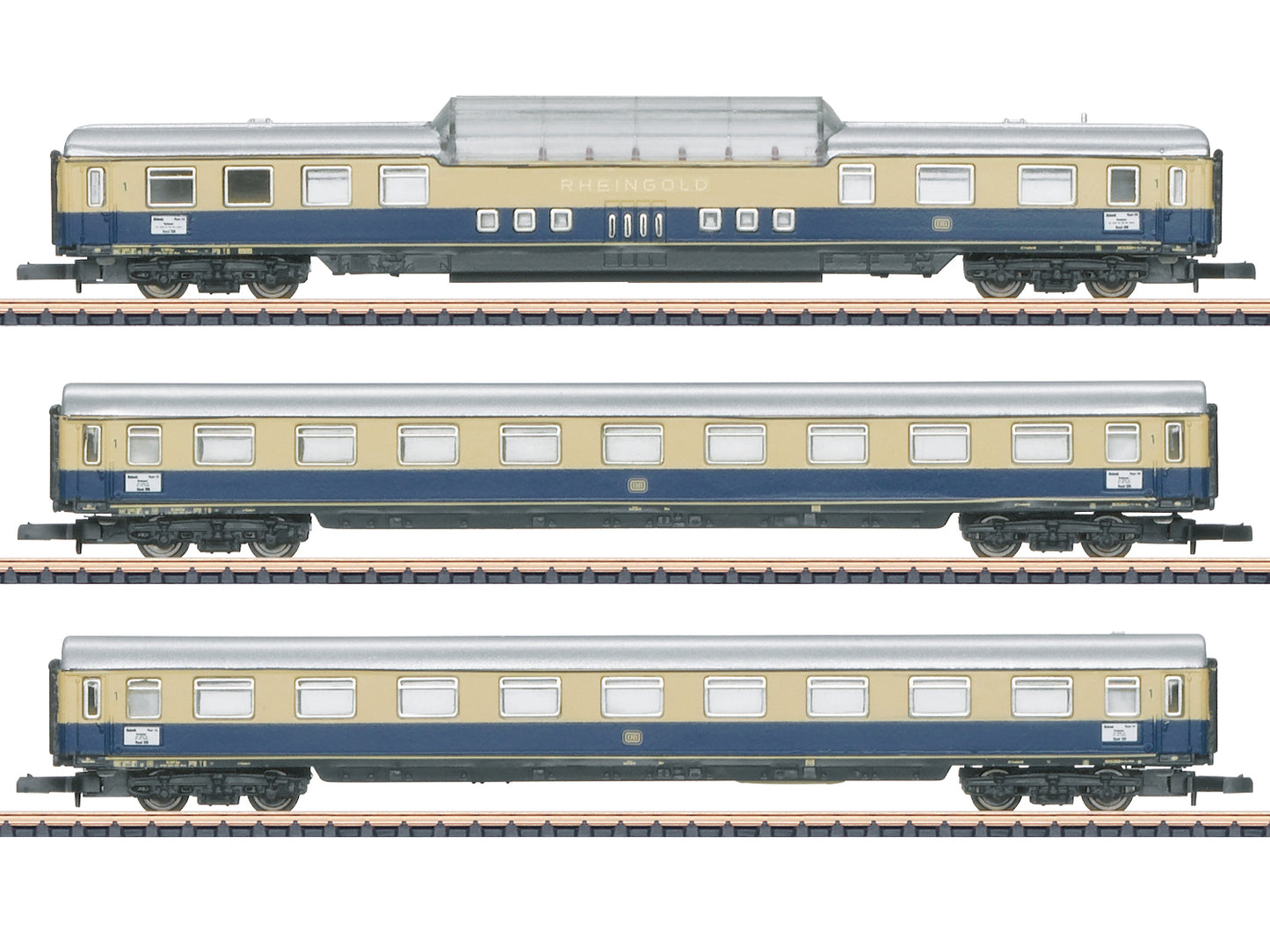 Marklin 87266 DB Rheingold Express Coach Set (3) III Z Gauge