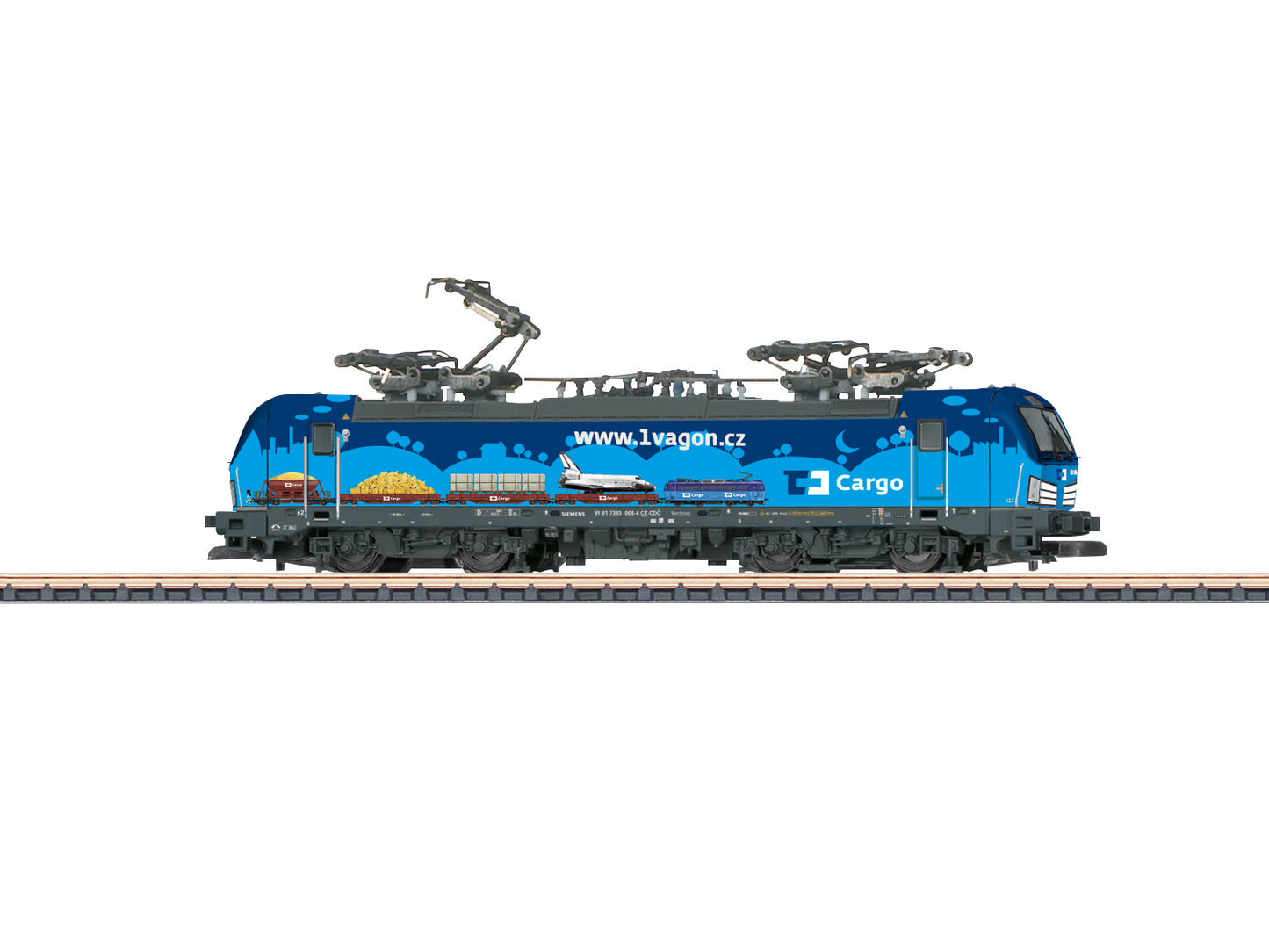 Marklin 88235 CD Cargo Rh383 006-4 Electric Locomotive VI Z Gauge