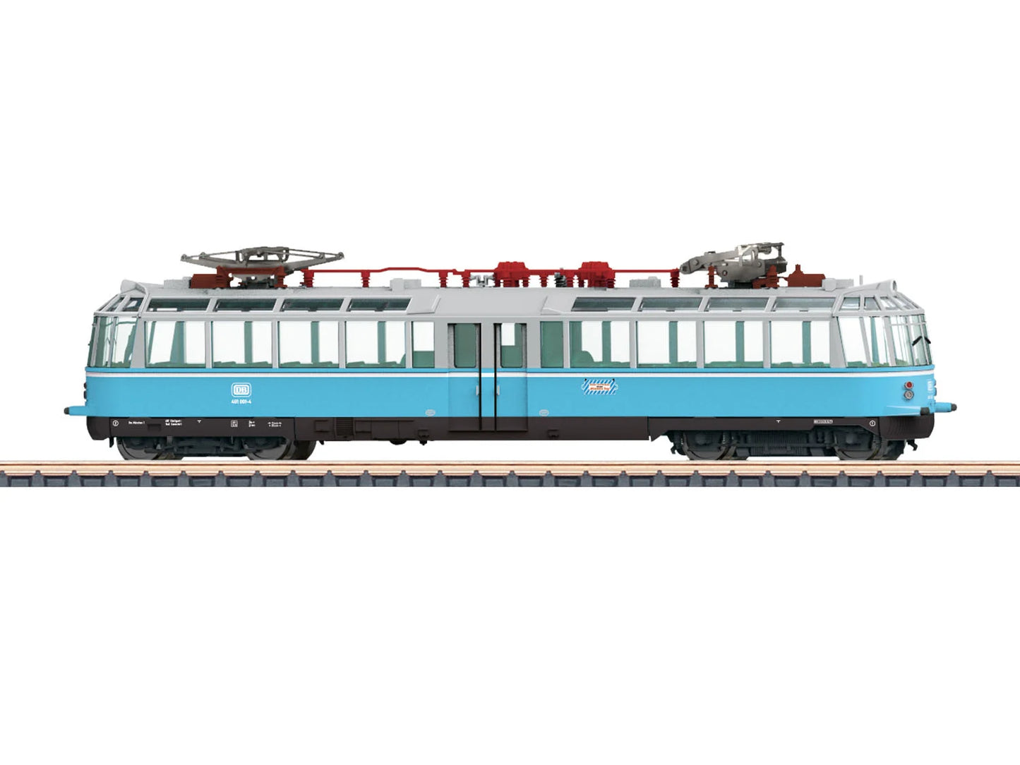 Marklin 88280 DB BR491 Glass Train Electric Observation Railcar IV Z Gauge