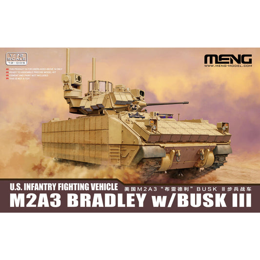 Meng 72-005 M2A3 Bradley w/BUSK III US IFV 1:72 Model Kit
