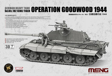 Meng Models German Sd.Kfz.182 King Tiger Op. Goodwood 1944 1:35 Tank Model Kit