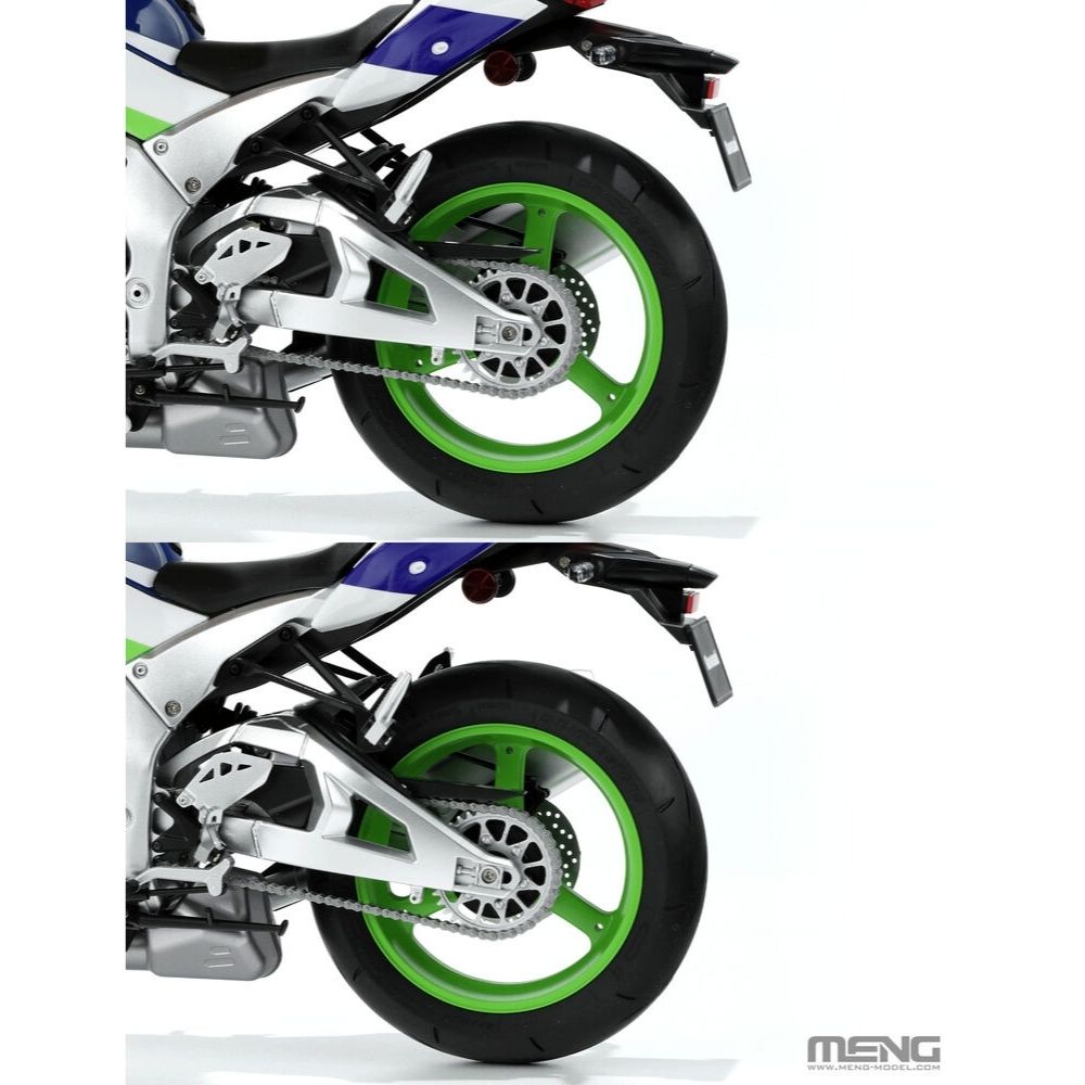 Meng MT-007S Kawasaki ZX-10R (Pre-colored Edition) Motorbike 1:9 Model Kit