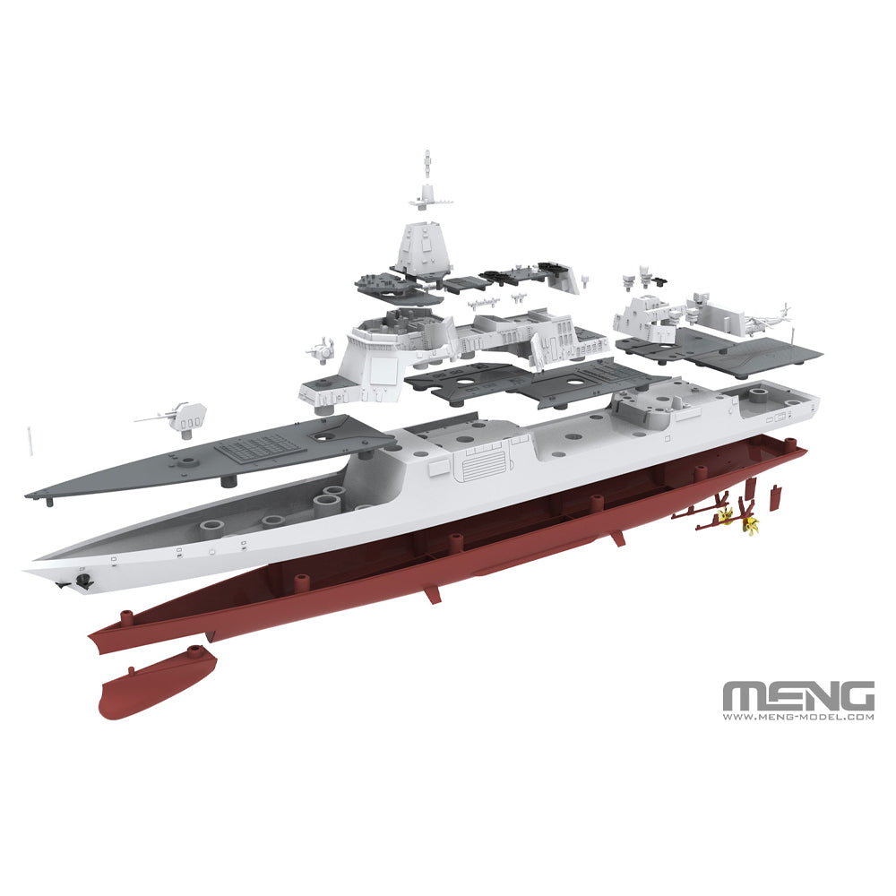 Meng PS-009S Chinese Type-055 Destroyer Pre-Coloured Edition 1:700 Model Kit