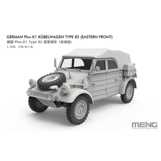 Meng VS-016 German Pkw.K1 Kubelwagen Type 82 (Eastern) 1:35 Model Kit
