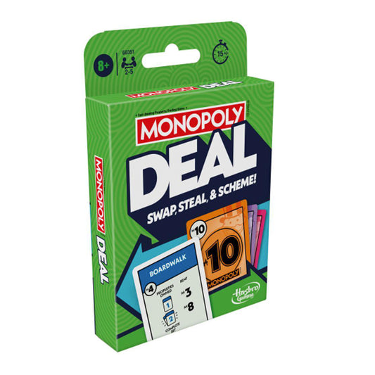 Monopoly Deal Card Game - 2-5 Players, Age 8+ Hasbro