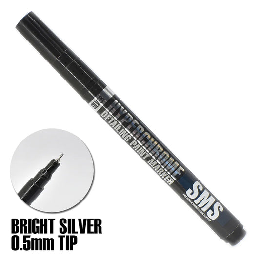 SMS Bright Silver 0.5mm HyperChrome Paint Marker Pen MRK01