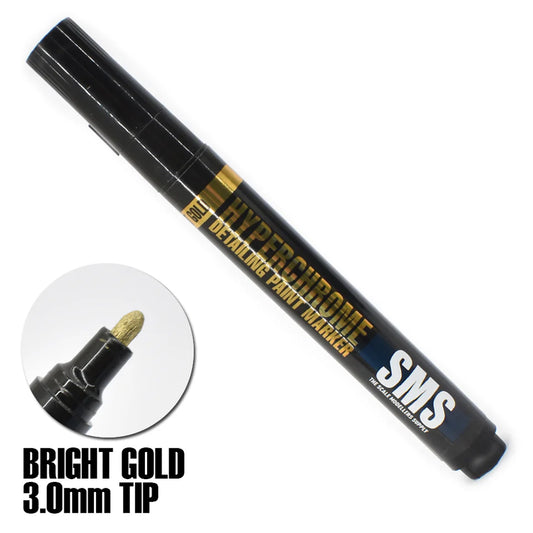 SMS Bright Gold 3.0mm HyperChrome Paint Marker Pen MRK04