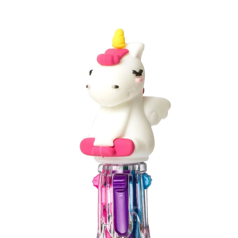 Legami Mini Magic Rainbow: Mini 4-Colour Ballpoint Pen - Unicorn