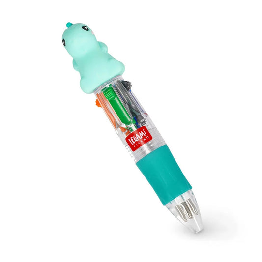 Legami Mini Magic Rainbow: Mini 4-Colour Ballpoint Pen - Dino